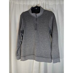 Under Armour Goldgear Medium Gray 1/4 Zip Pullover Long Sleeve Athletic Top